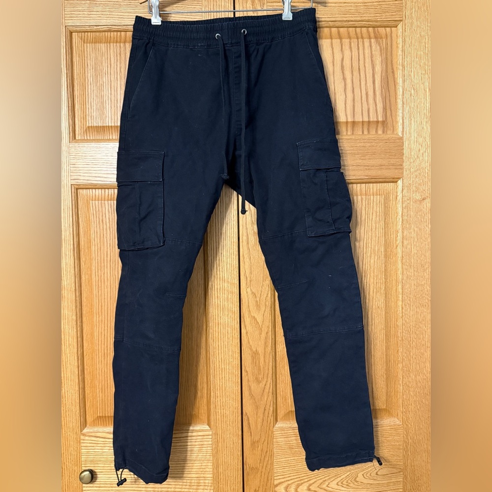 PacSun Black Cargo Pants Durable Cotton Blend